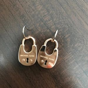 Michael Kors Pad Lock Earrings